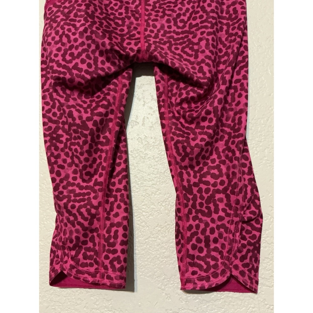 Lululemon Leggings Womens Size 6 Pink Running Athletic Crop Pants Gym - Picture 7 of 10